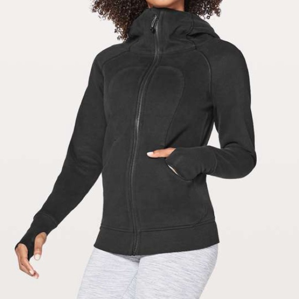 Lululemon Black Scuba Full Zip Hoodie Size 6